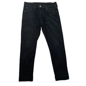 Levi's Premium 502 Jeans - Black Denim - W30 L30 - Skinny Fit
